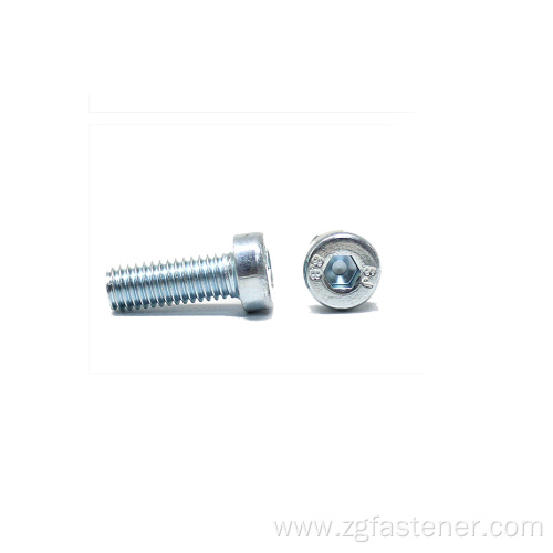 Hexagon socket bolts with blue zinc DIN7984